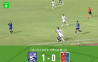 武漢B隊勝廣州隊，何鑫杰破門，科如拉染紅。